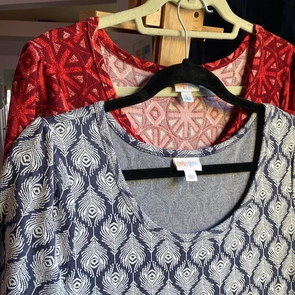 LulaRoe Nicole dresses x2 bundle size LARGE - Picture 2 of 9